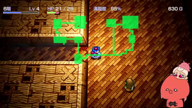 2時間7分ごろ地下6階を進む画面