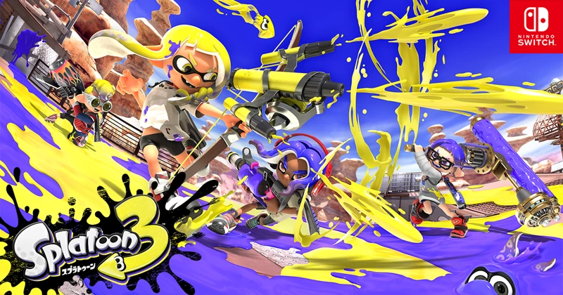 スプラトゥーン3の公式タイトル画像